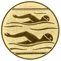 Schwimmen, DM 50 mm, Standardemblem, gold
