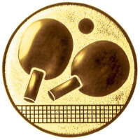 Tischtennis, DM 50 mm, Standardemblem, gold