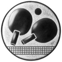 Tischtennis, DM 50 mm, Standardemblem, silber