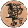 Zahl 1 Kids, DM 50 mm, Standardemblem, bronze
