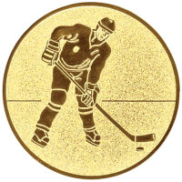 Eishockey Spieler, DM 25 mm, Standardemblem, gold