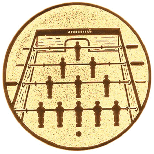 Tischfußball, DM 25 mm, Standardemblem, gold