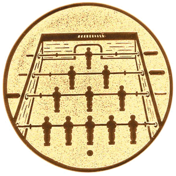Tischfußball, DM 25 mm, Standardemblem, gold
