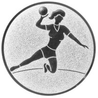 Handball Damen, DM 50 mm, Standardemblem, silber