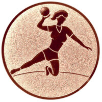 Handball Damen, DM 50 mm, Standardemblem, bronze