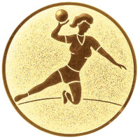 Handball Damen, DM 25 mm, Standardemblem, gold