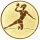 Handball Damen, DM 25 mm, Standardemblem, gold