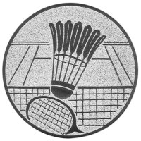 Badminton, DM 25 mm, Standardemblem, silber