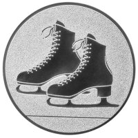Eiskunstlauf/Eislaufen, DM 25 mm, Standardemblem, silber