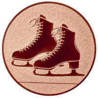 Eiskunstlauf/Eislaufen, DM 25 mm, Standardemblem, bronze
